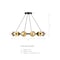 Designers Fountain Harmoni 12-Light Matte Black Modern Industrial Wagon Wheel Chandelier for Dining Rooms D313C-12CH-MB - alternate 5